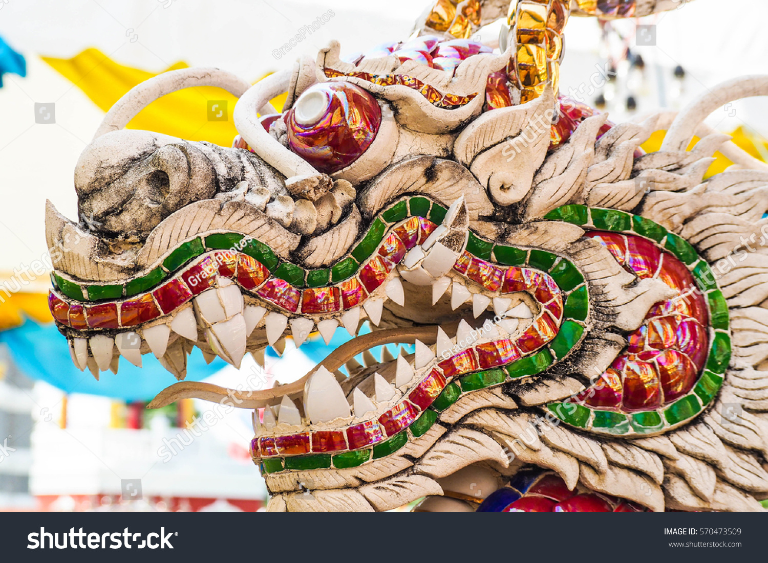 Naga Holy Animal Buddhist Legend This Stock Photo 570473509 - Shutterstock