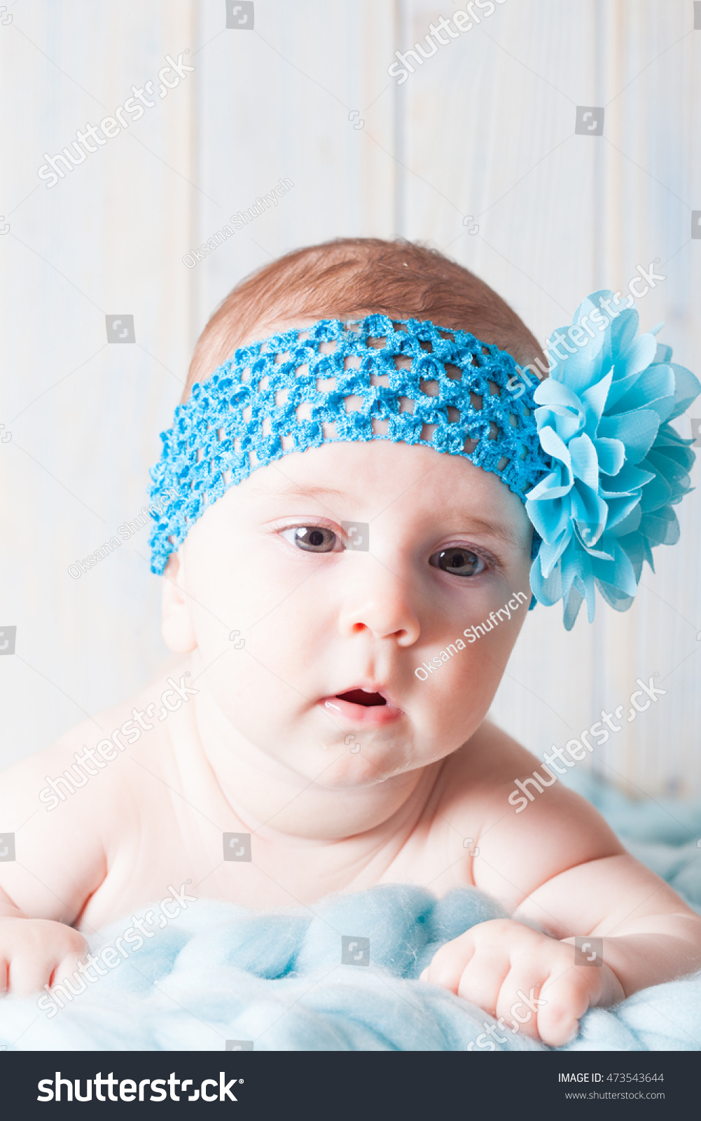 Naked Baby Girl Lying On Soft Stock Photo Shutterstock