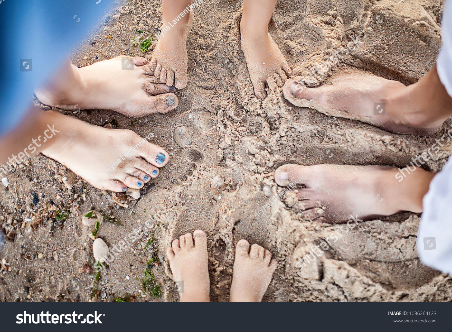 Naked family pics Naked Family Feet Summer On Sand Stock Photo Edit Now 1036264123
