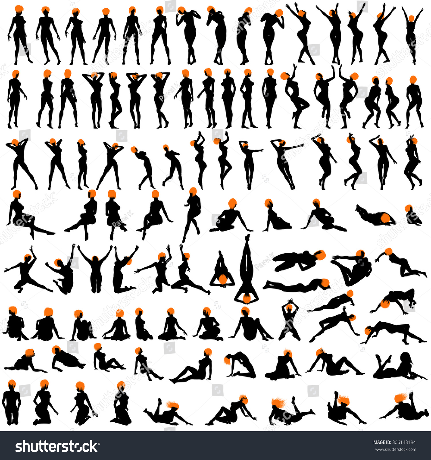 Naked Sexy Girls Silhouette Set 100 Items Very Smooth And Detailed With Color Hairstyle Naked Sexy Girls Silhouette Set 100 Items Very Smooth And Detailed With Color Hairstyle