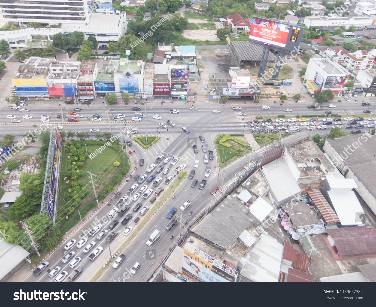 Nakhon Ratchasima Intersection Udon Intersection Korat Stock Photo Edit Now