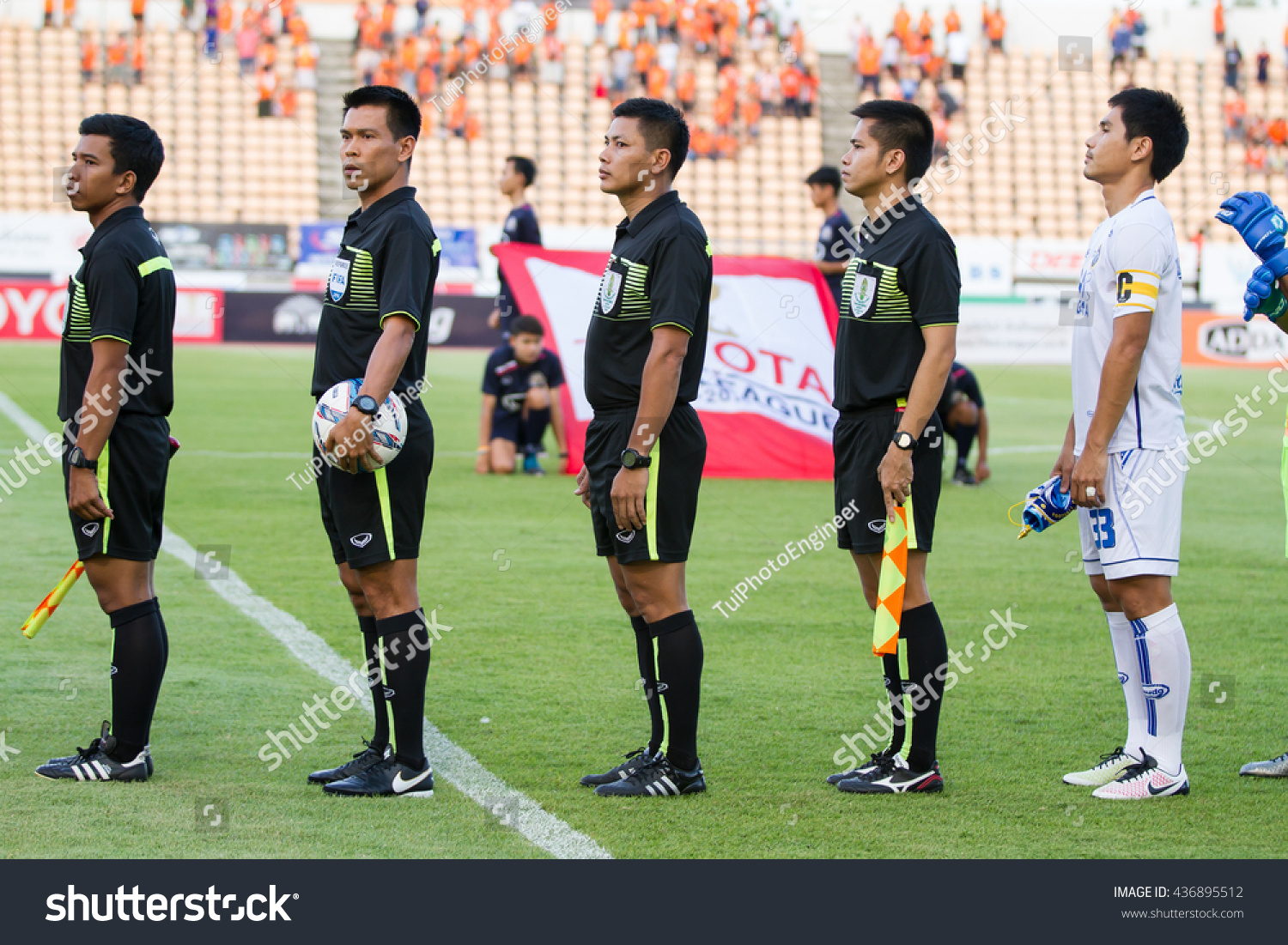 Nakhonratchasima Thailandjun11assistant Referee Referees Flag Action Stock Photo Edit Now