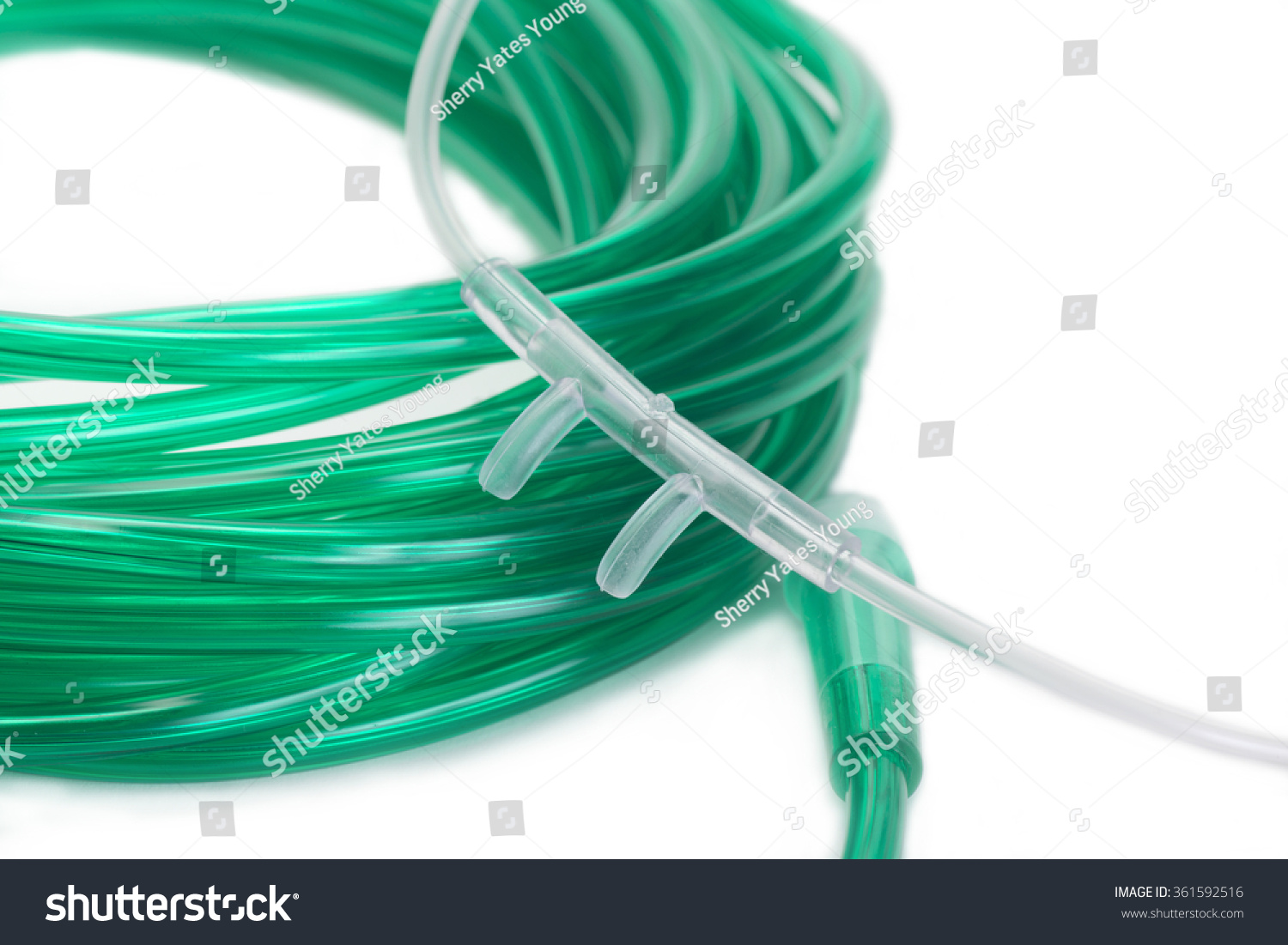 green oxygen tubing