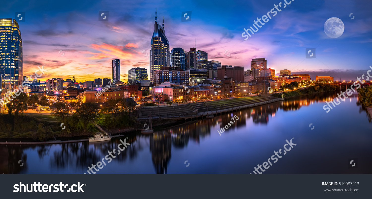 Nashville Skyline Stock Photo 519087913 : Shutterstock