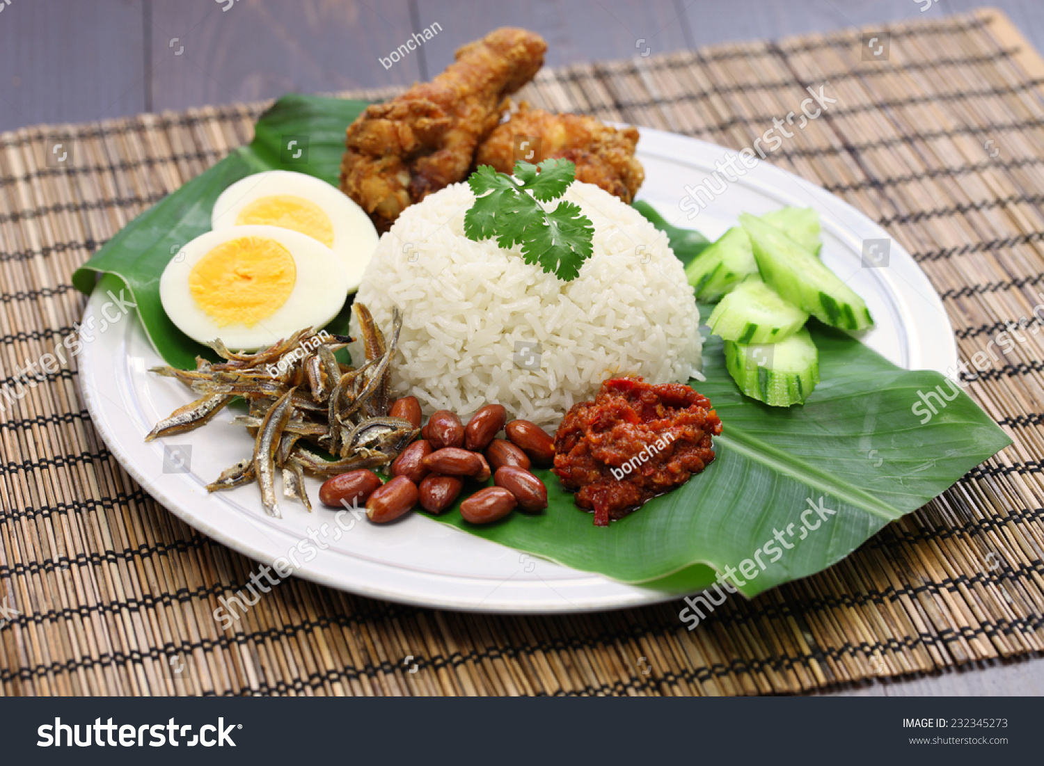 1,067 Nasi lemak ayam Images, Stock Photos & Vectors | Shutterstock