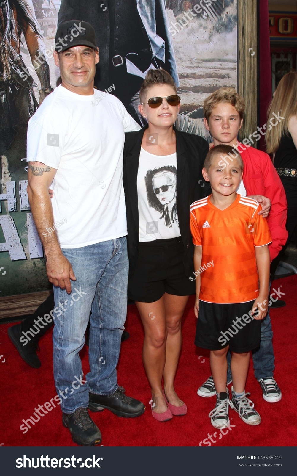 Natalie Maines Adrian Pasdar Jackson Slade Stock Photo 143535049