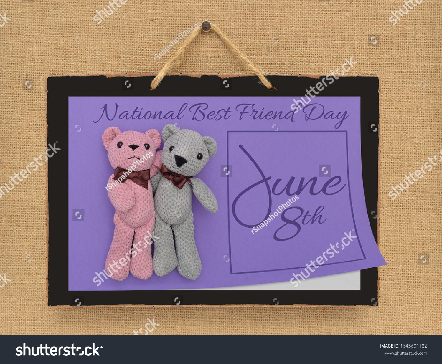 National Best Friend Day June 8 Stock Photo Edit Now 1645601182