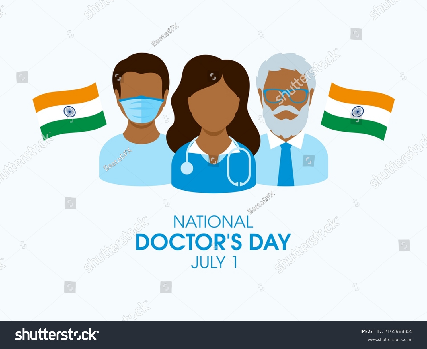 National Doctors Day India Illustration Indian Stock Illustration ...