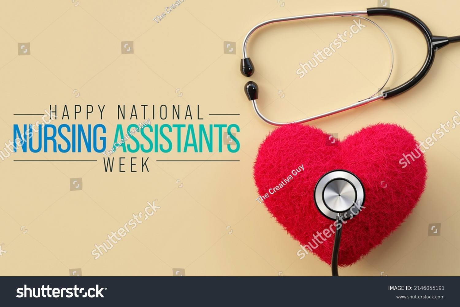 National Nursing Assistants Week Observed Every Stock Illustration