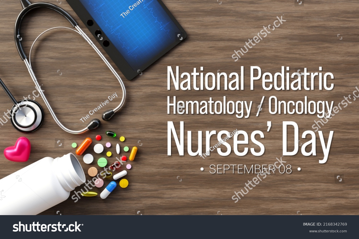 National Pediatric Hematology Oncology Nurses Day Stock Illustration