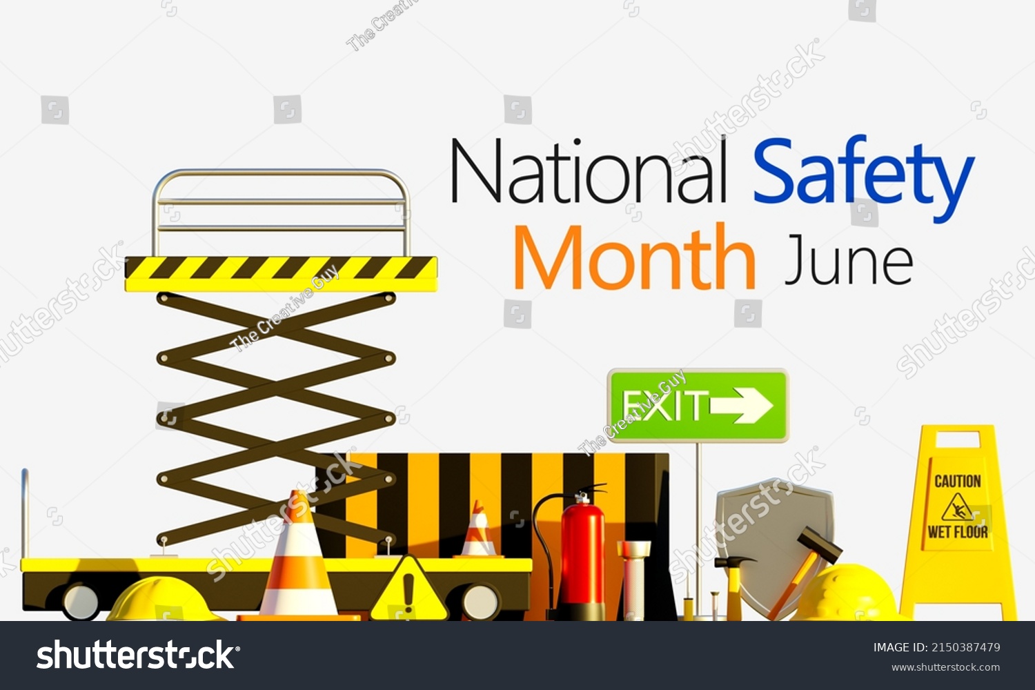 National Safety Month Observed Every Year Stock Illustration 2150387479 ...