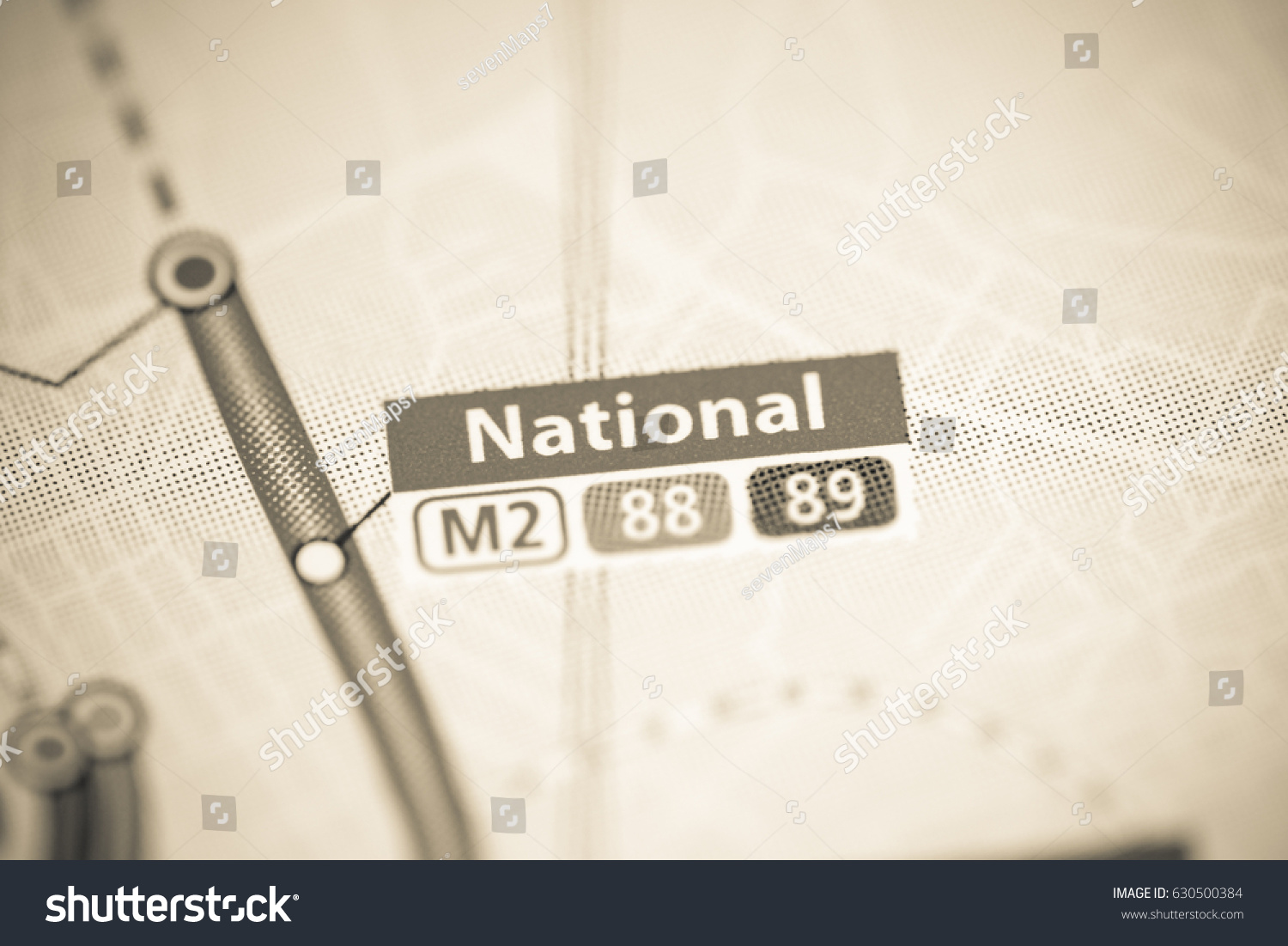 Stock Photo National Station Marseille Metro Map 630500384 