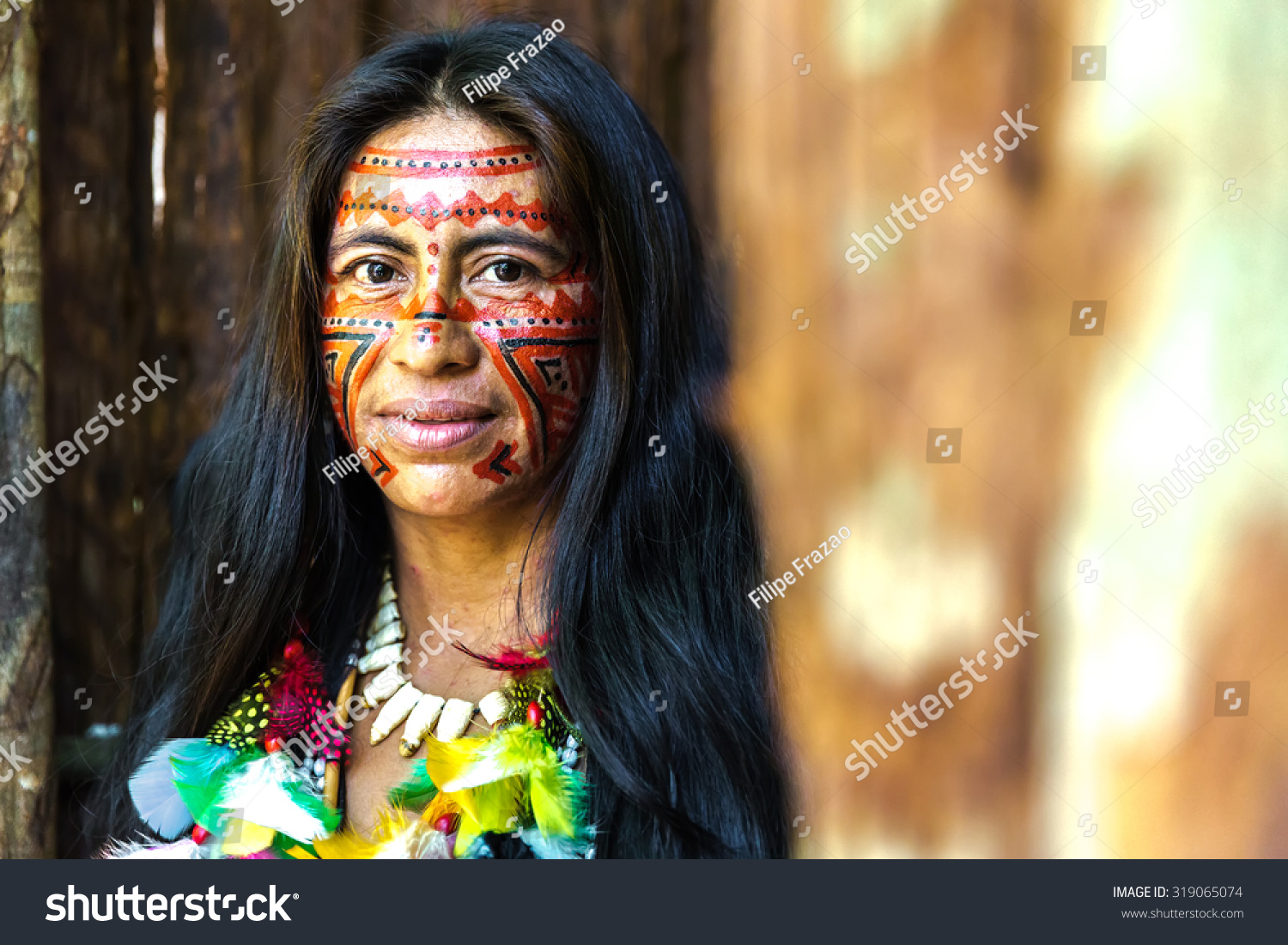 Native Brazilian Woman Indigenous Tribe Amazon Stock Photo 319065074 ...