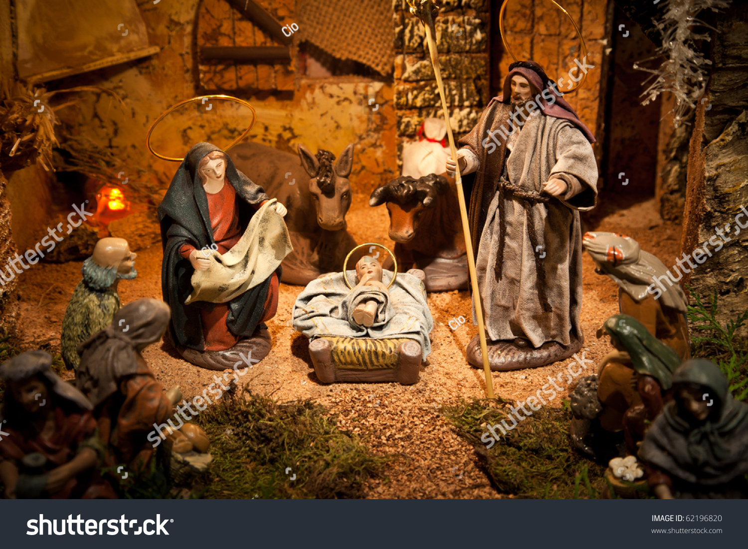 Nativity Scene Stock Photo 62196820 : Shutterstock