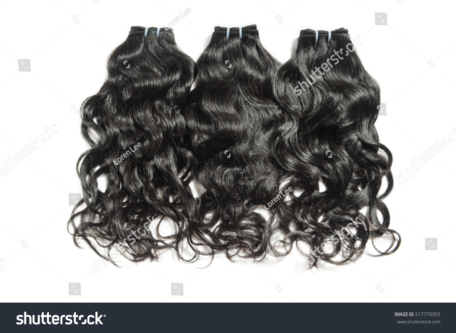 Natural Curly Wavy Black Human Hair Stock Photo Edit Now 517770355