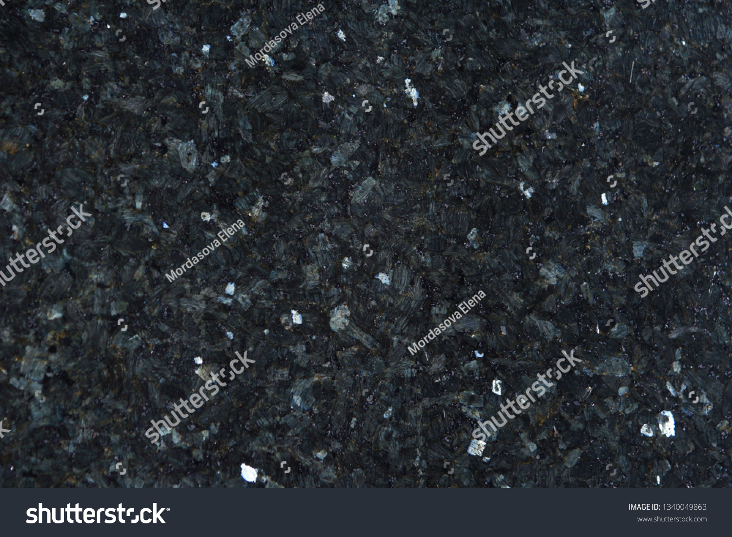 Natural Granite Dark Blue Color Bright Stock Photo 1340049863 ...