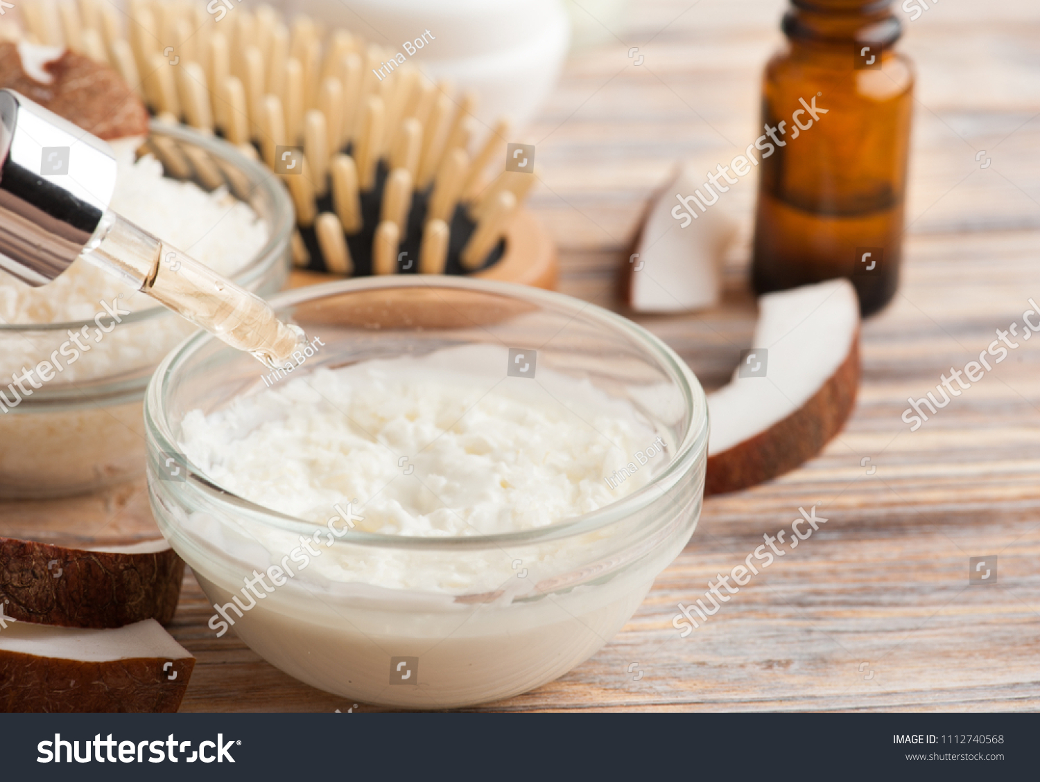 Natural Hair Treatment Coconut Oil Spa Stock Photo Edit Now