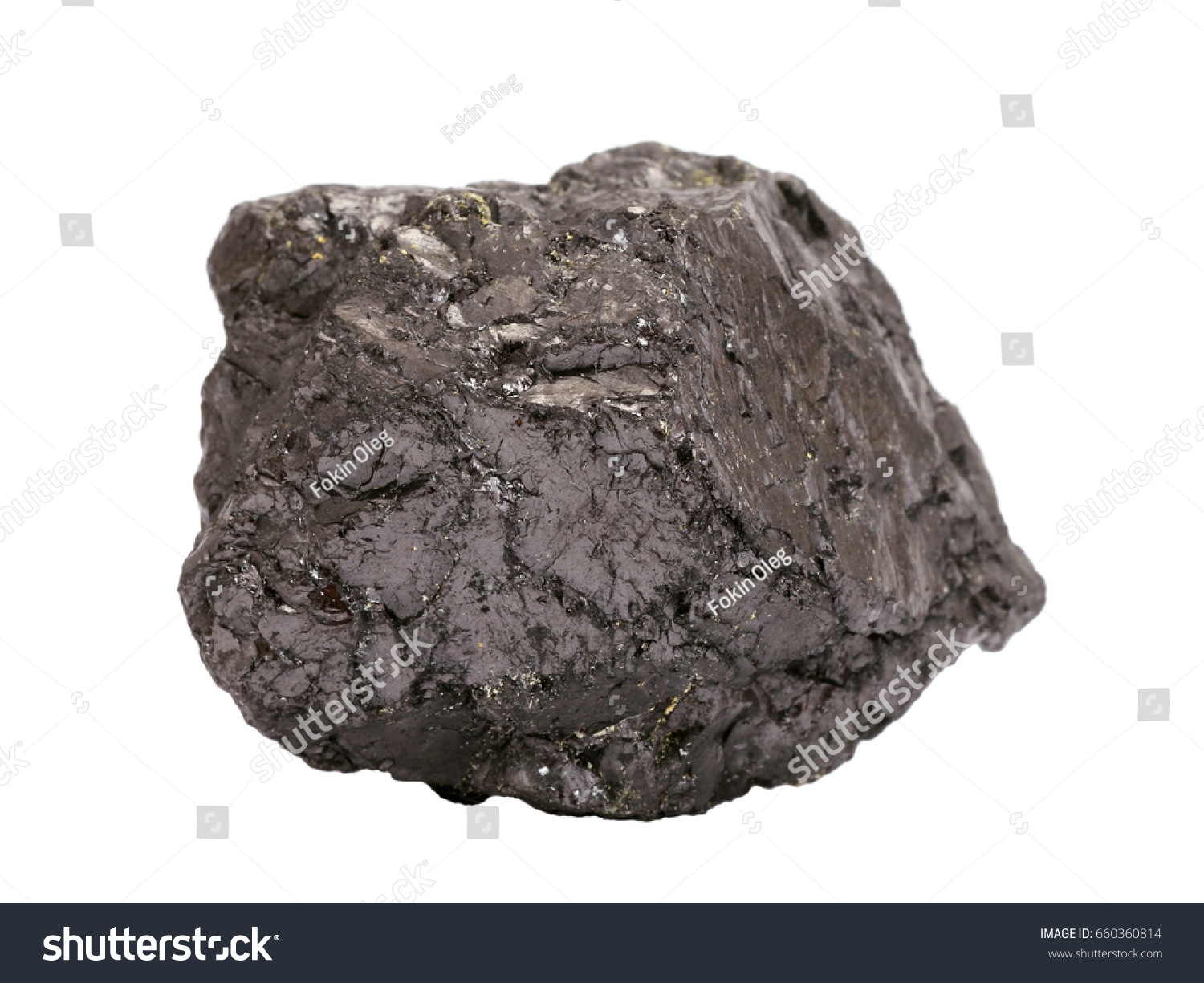 Natural Specimen Anthracite Coal Metamorphic Rock 庫存照片 立刻編輯