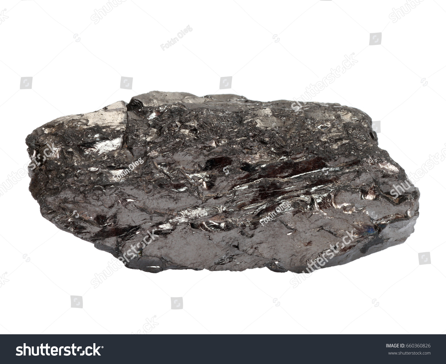 Natural Specimen Anthracite Coal Metamorphic Rock Stock Photo Edit Now