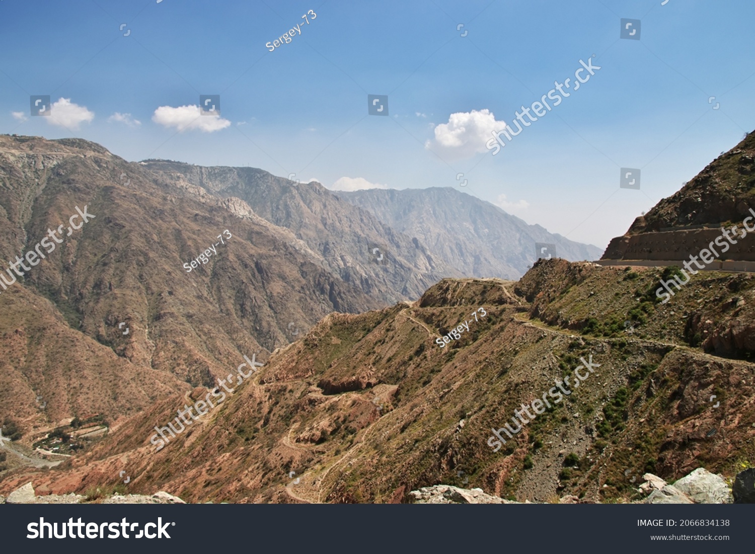 737 Im Genes De Hejaz Region Im Genes Fotos Y Vectores De Stock   Stock Photo Nature Of Hejaz Mountains Close Taif City In Makkah Province Of Saudi Arabia 2066834138 