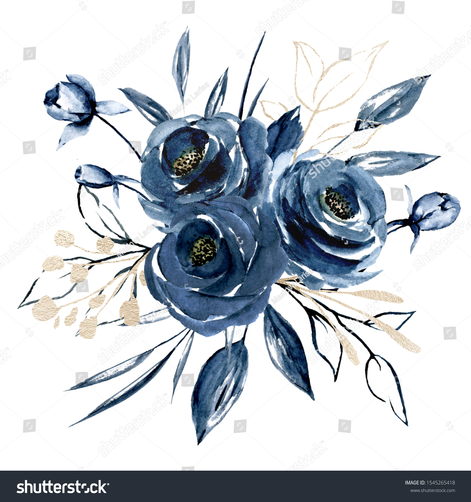 floral navy blue