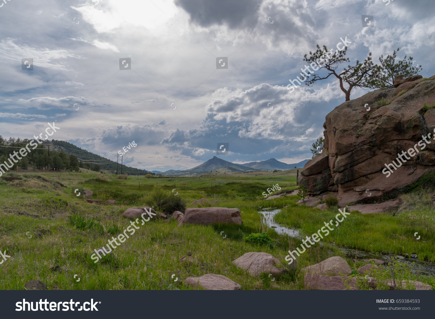 Near Paradise Cove Guffey Colorado Stock Photo Edit Now