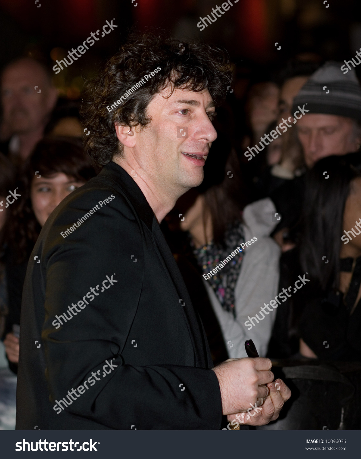 Neil Gaiman European Premiere Beowulf Vue Stock Photo Edit Now 10096036