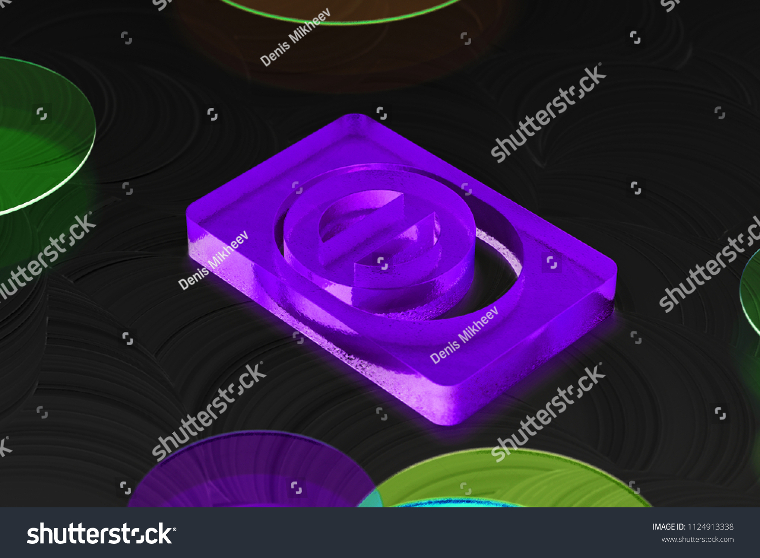 Neon Purple Credit Card Diners Club Stock Illustration 1124913338