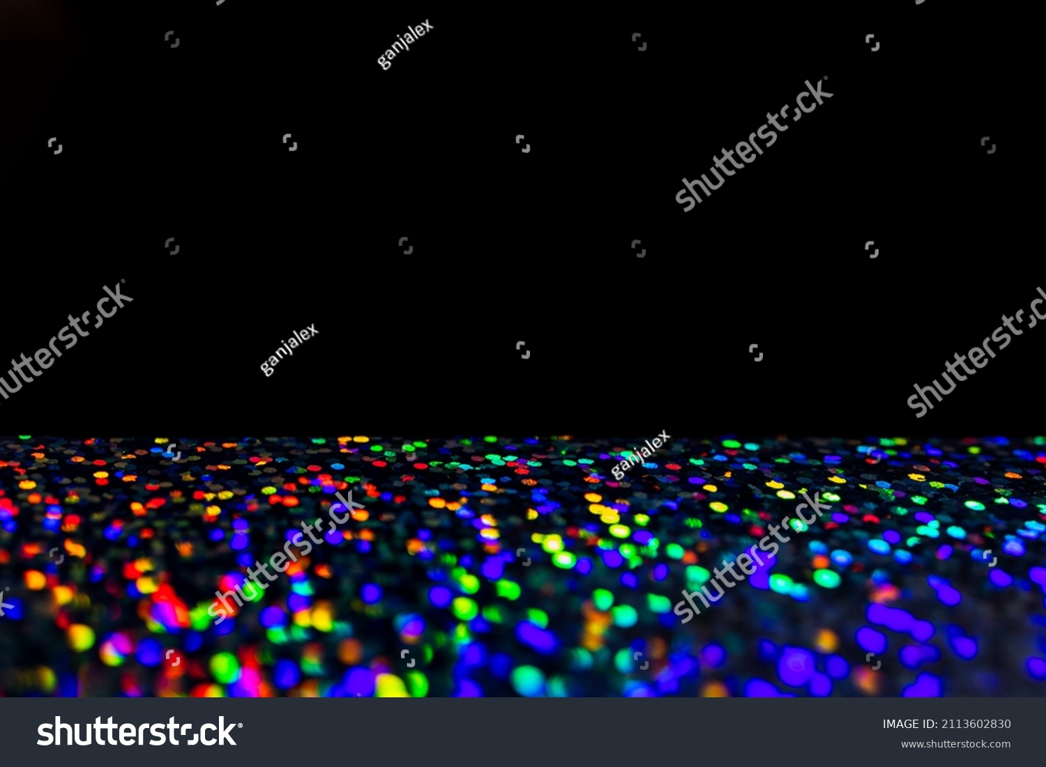 Neon Rainbow Glittering Lights Glow Effect Stock Photo 2113602830 ...