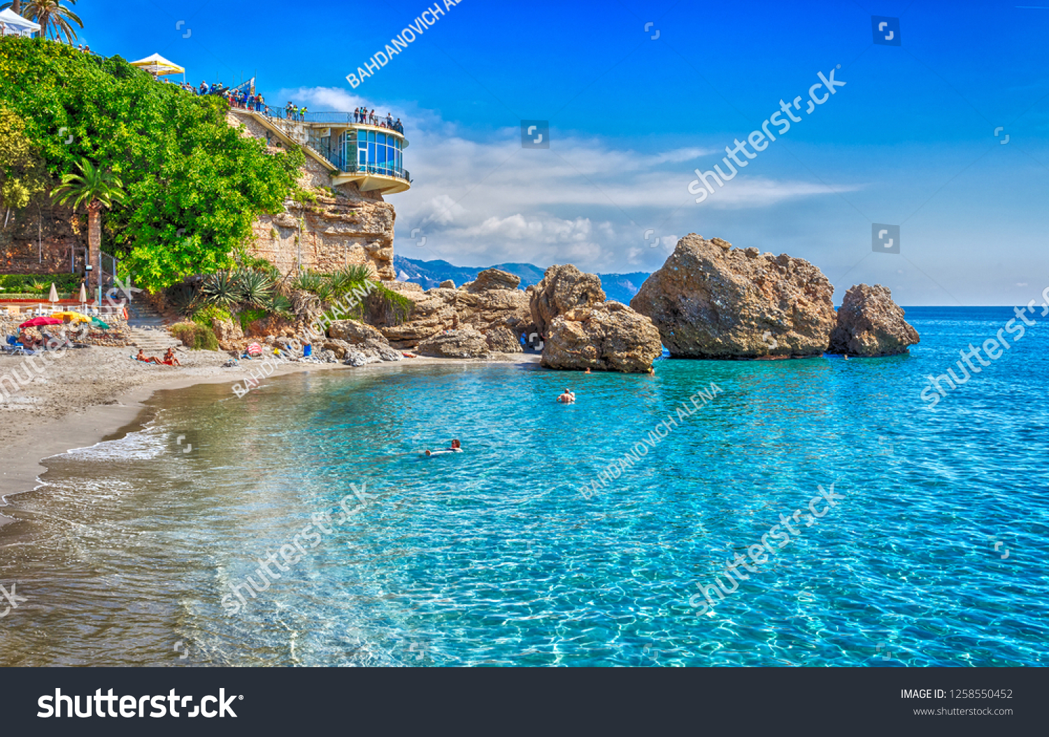 Nerja Costa Del Sol Andalusia Spain Stock Photo Edit Now