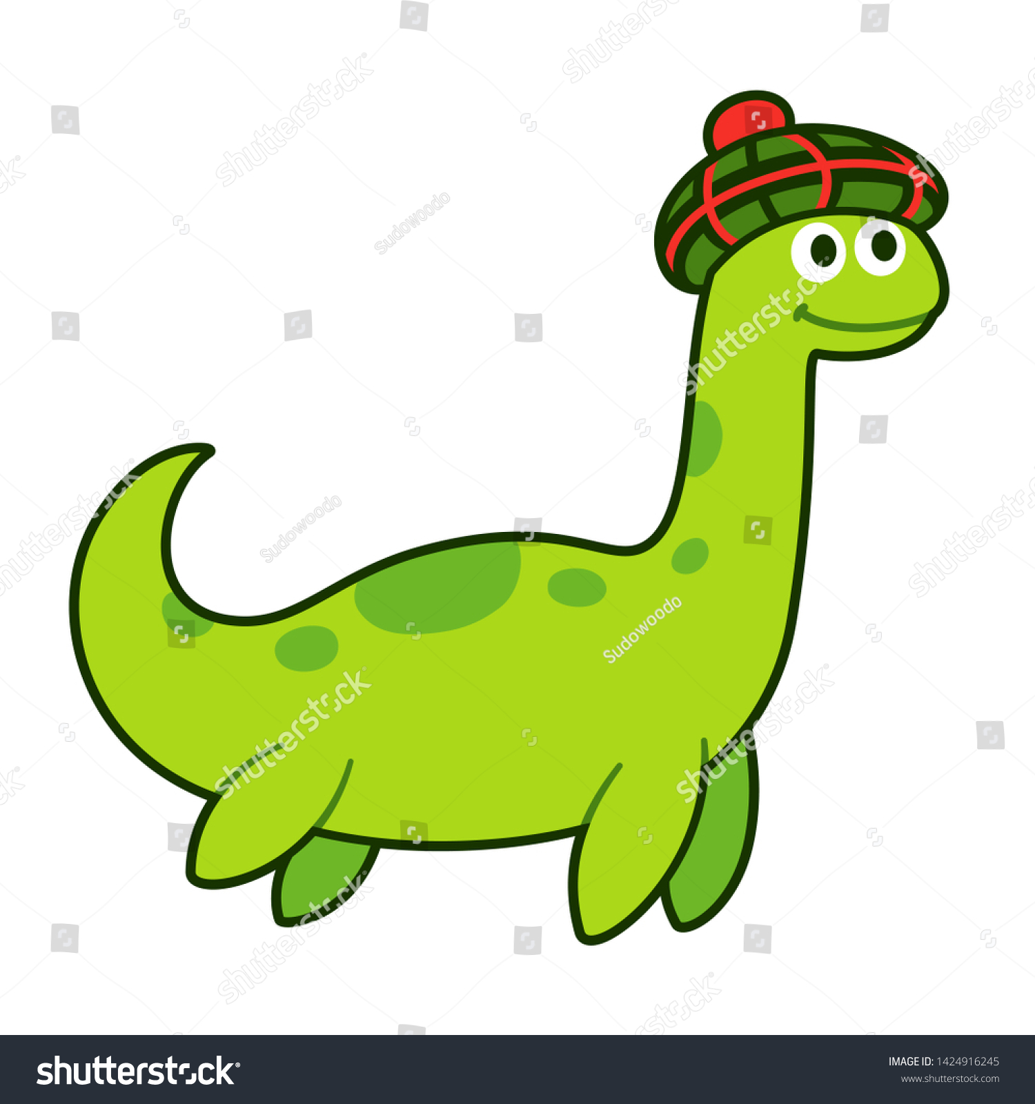 Nessie Loch Ness Monster Tam O: Stockillustration 1424916245 | Shutterstock