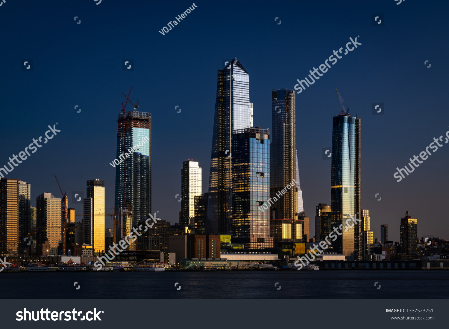 New Beautiful Skyscrapers New York Night Stock Photo Edit Now