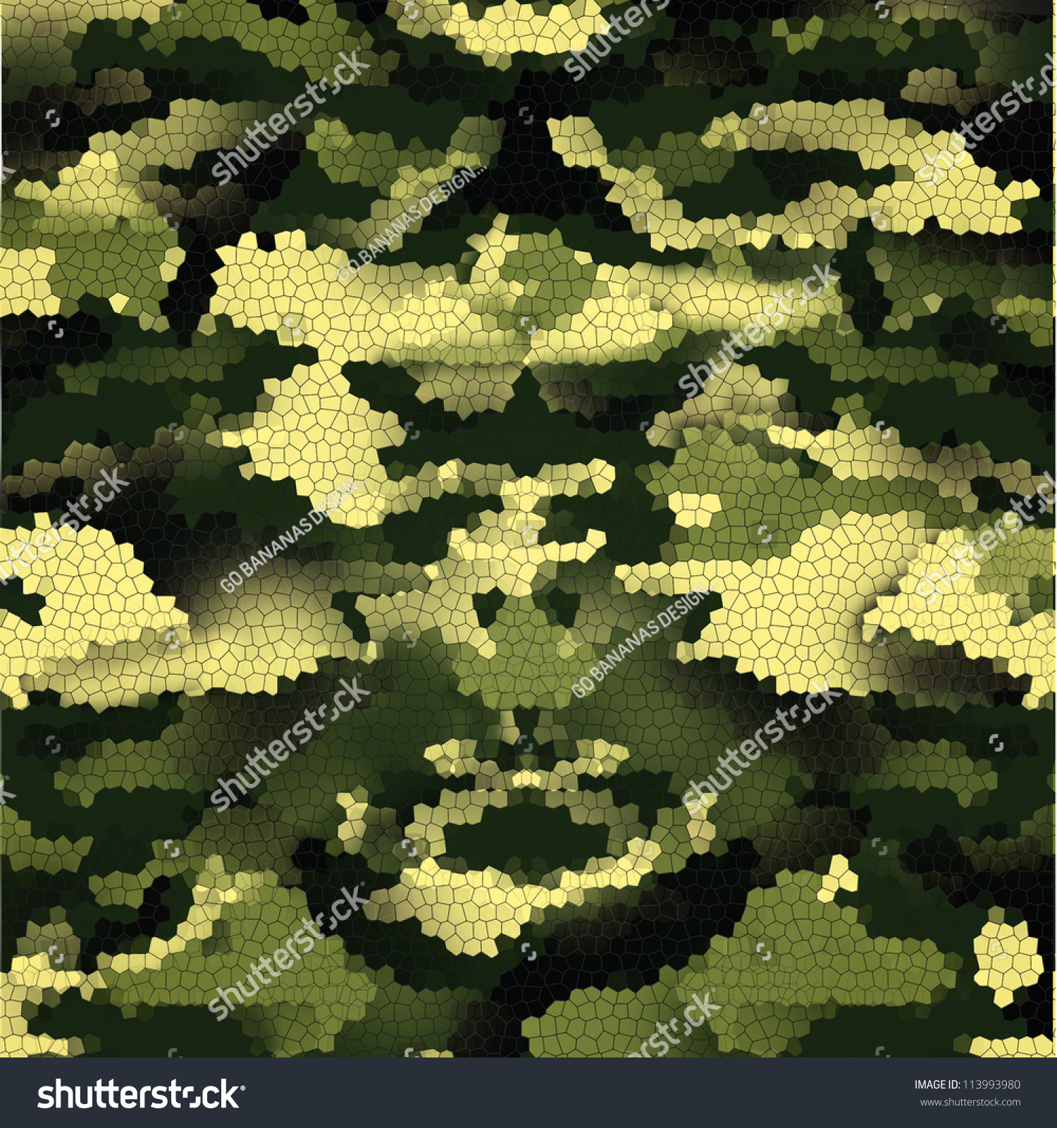 New Design Of 3d Green Digital Camouflage Seamless Pattern. Stock Photo ...