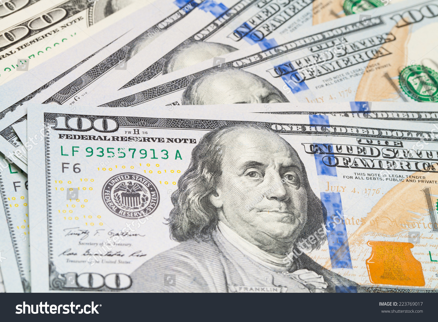 New 100 Dollar Bills Stock Photo 223769017 | Shutterstock