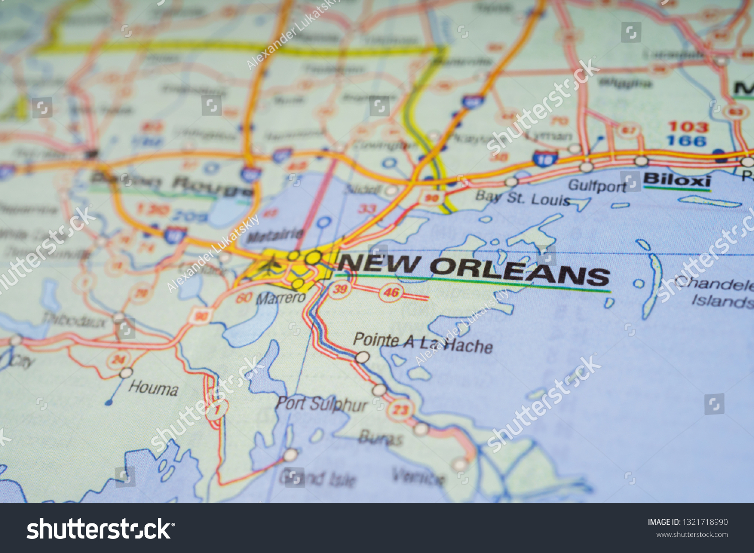 New Orleans Usa Map Background Stock Photo Edit Now 1321718990