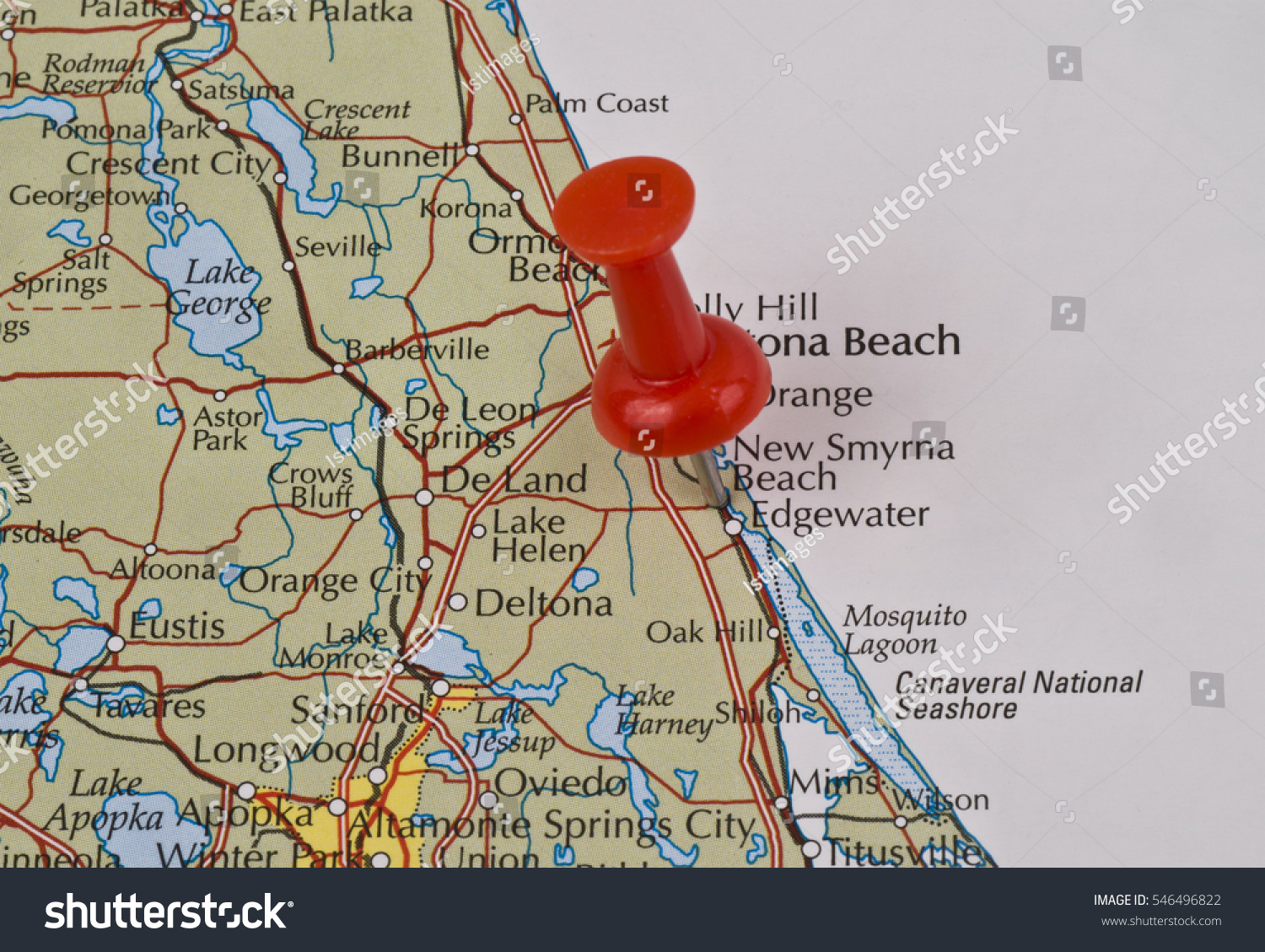 New Smyrna Beach Florida Volusia United Miscellaneous Stock Image