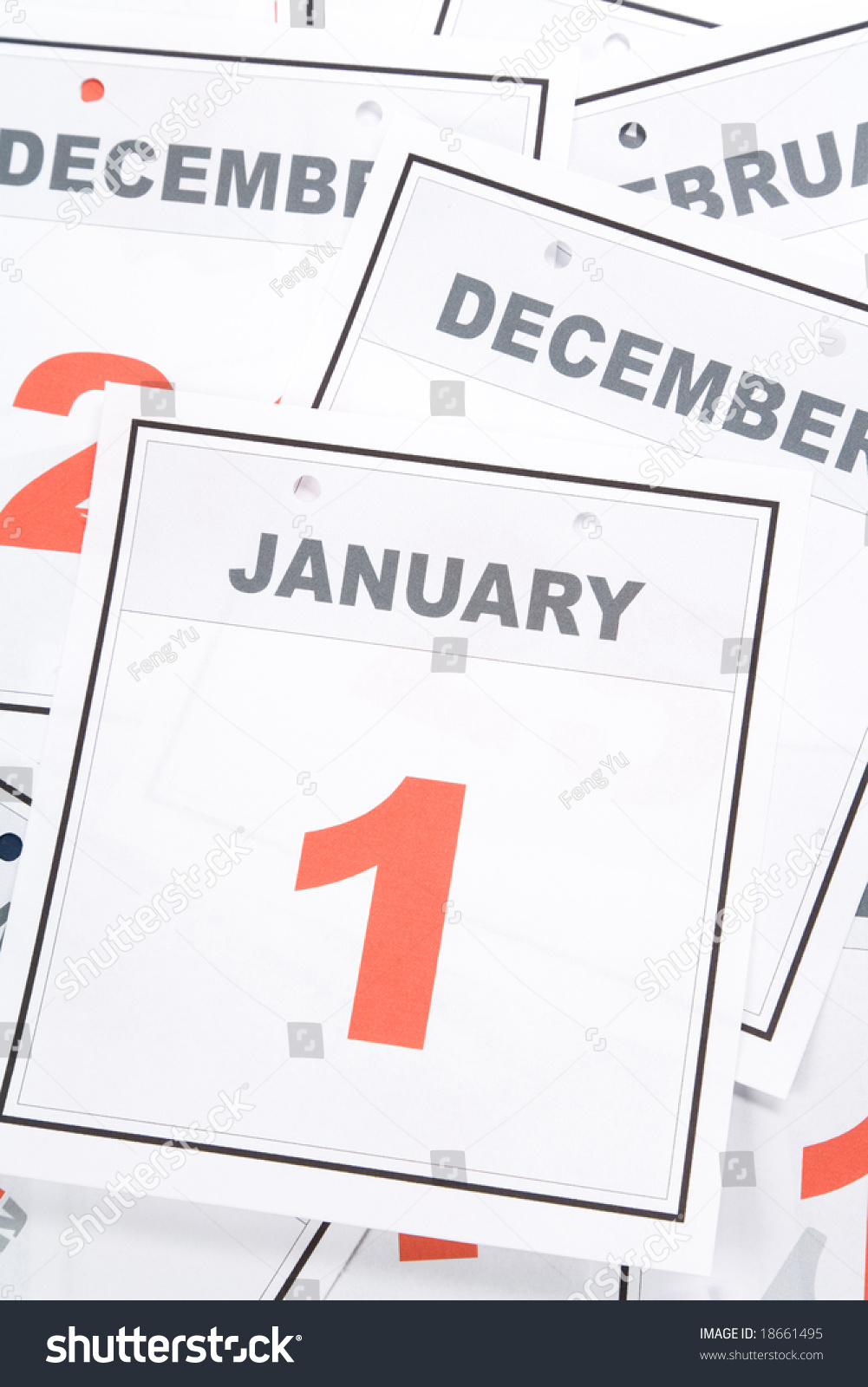 New Year Calendar Date January 1 Stock Photo 18661495 - Shutterstock