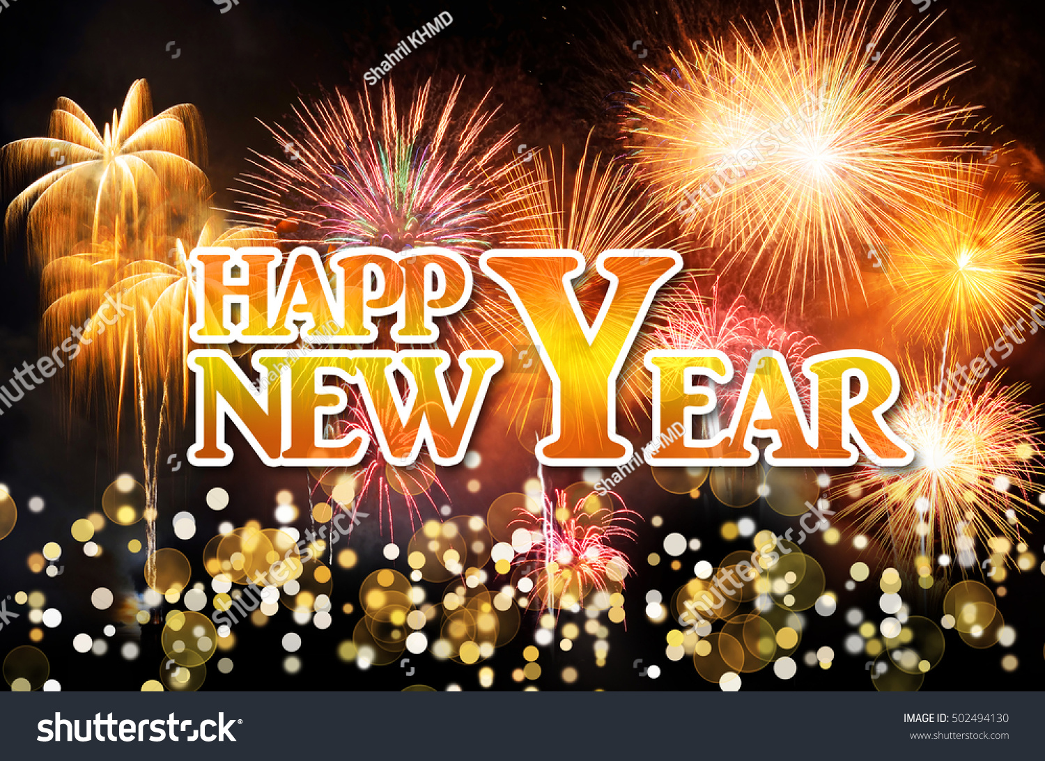 New Year Celebration Fireworks Stock Photo 502494130 - Shutterstock