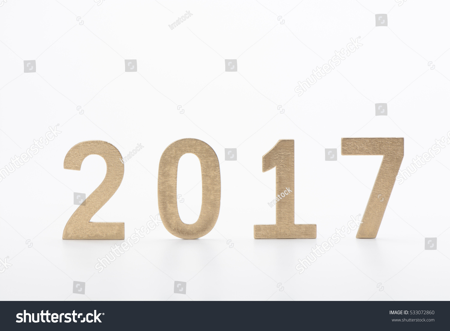 New Year 2017 Golden Numbers On Stock Photo 533072860 - Shutterstock