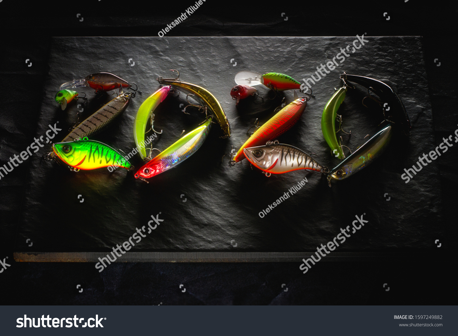 plastic fishing lures