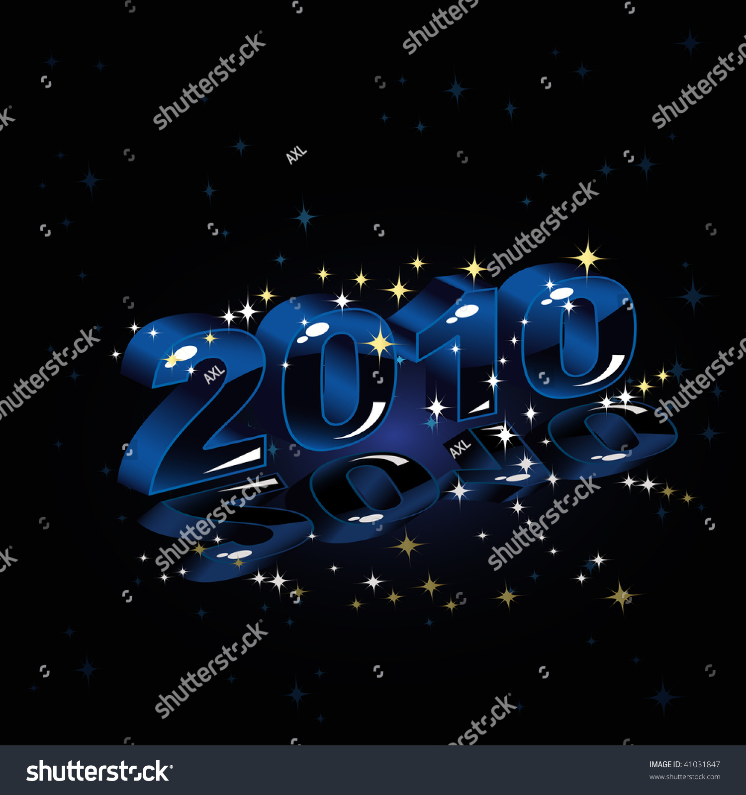 New Year&#039;S Card Stock Photo 41031847 : Shutterstock