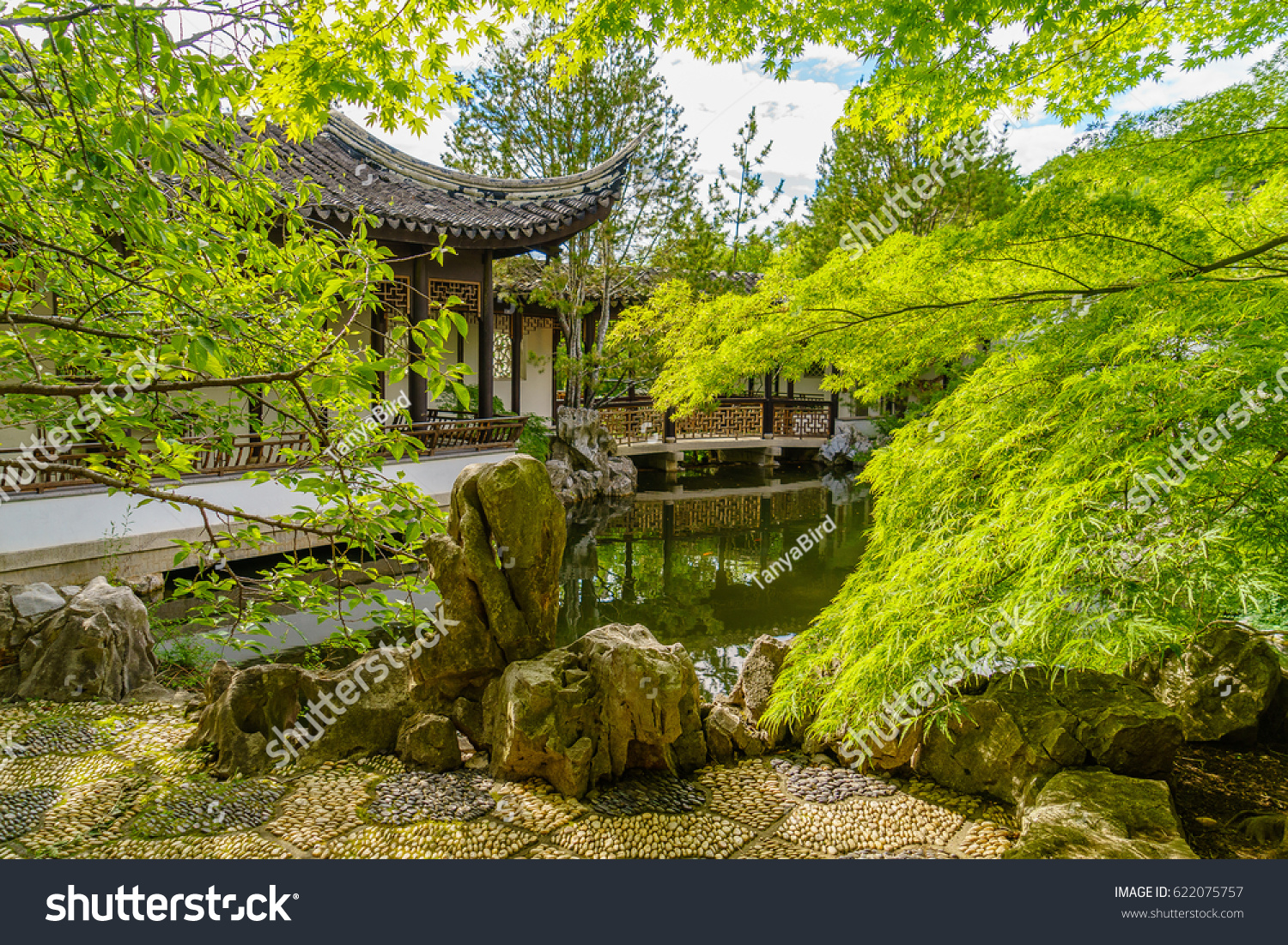 New York Chinese Scholars Garden Stock Photo Edit Now 622075757