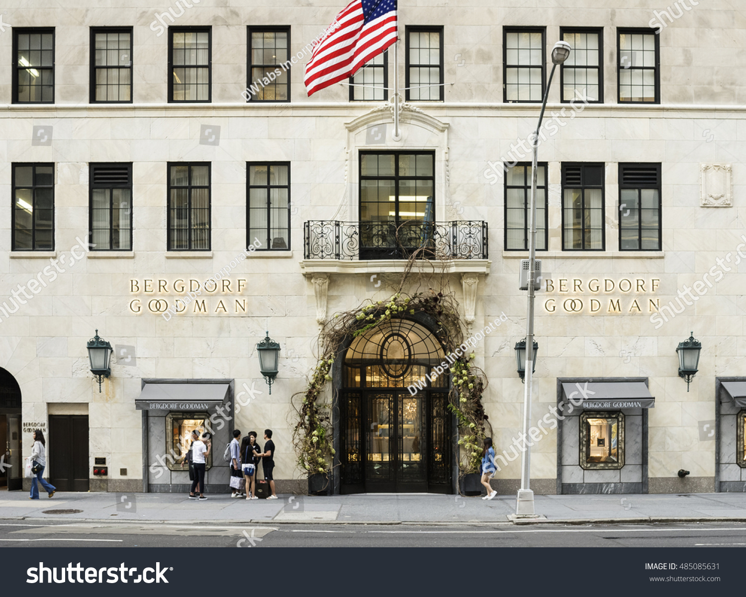 1 167 Bergdorf Goodman Images Stock Photos Vectors Shutterstock   Stock Photo New York New York Usa September The Entrance To Bergdorf Goodman On Th Street Off 485085631 