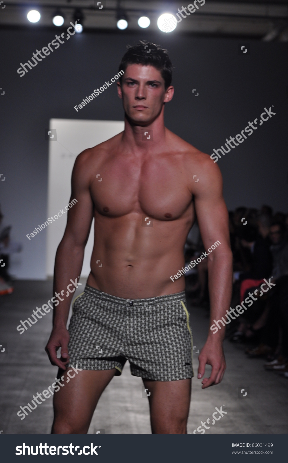 New York - September 9: Male Model Walks The Runway At The Parke ...