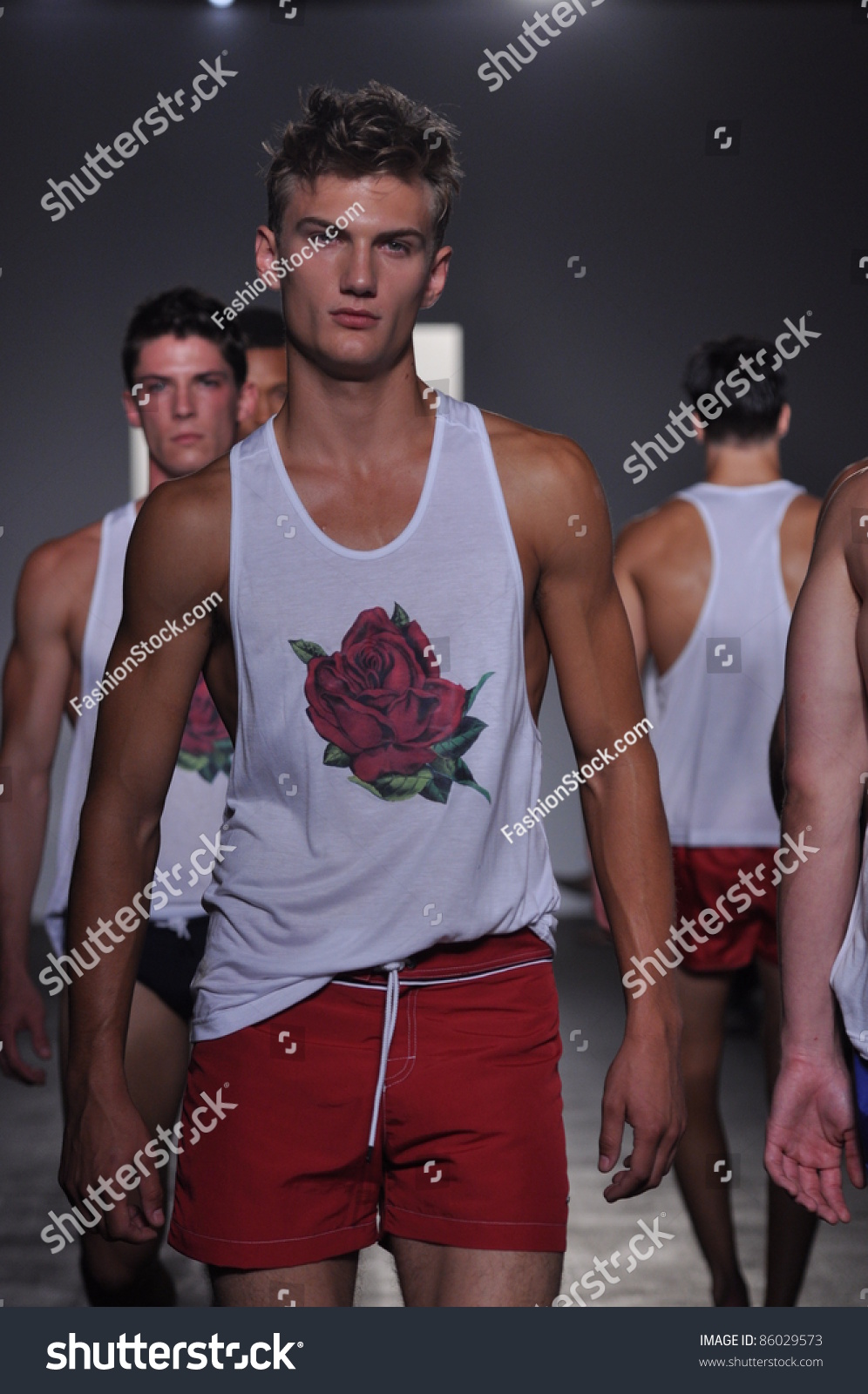 New York - September 9: Male Models Walks The Runway At The Parke ...