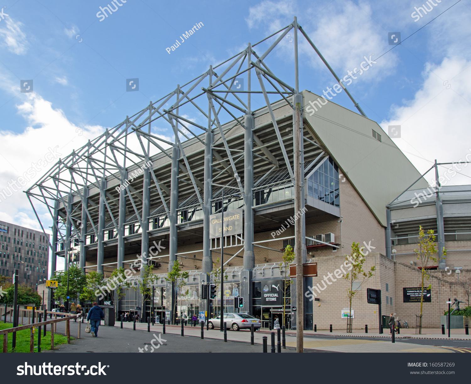 Newcastle Upon Tyne, Uk - Oct 28: The Gallowgate Stand At St James Park ...