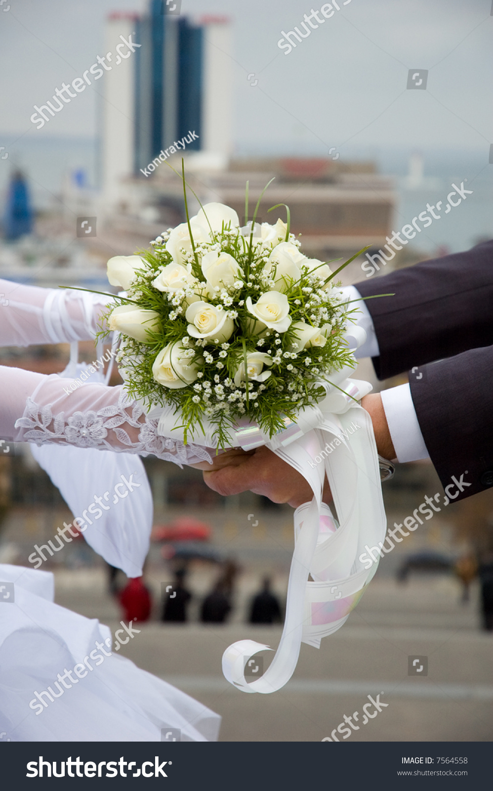 Newlyweds Happy Wedding Day Royalty Free Stock Image