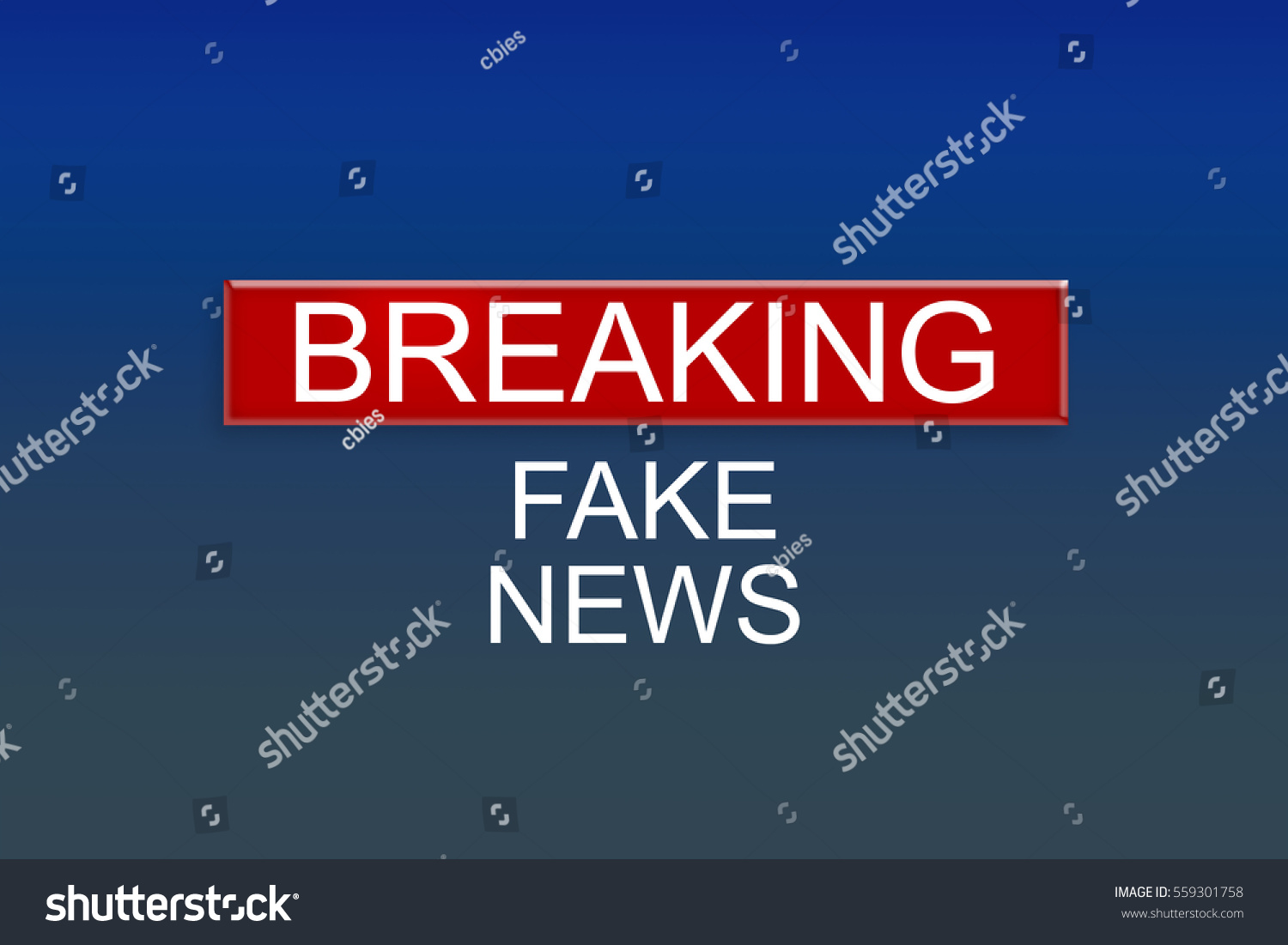 News Background: Breaking Fake News, 3d illustration