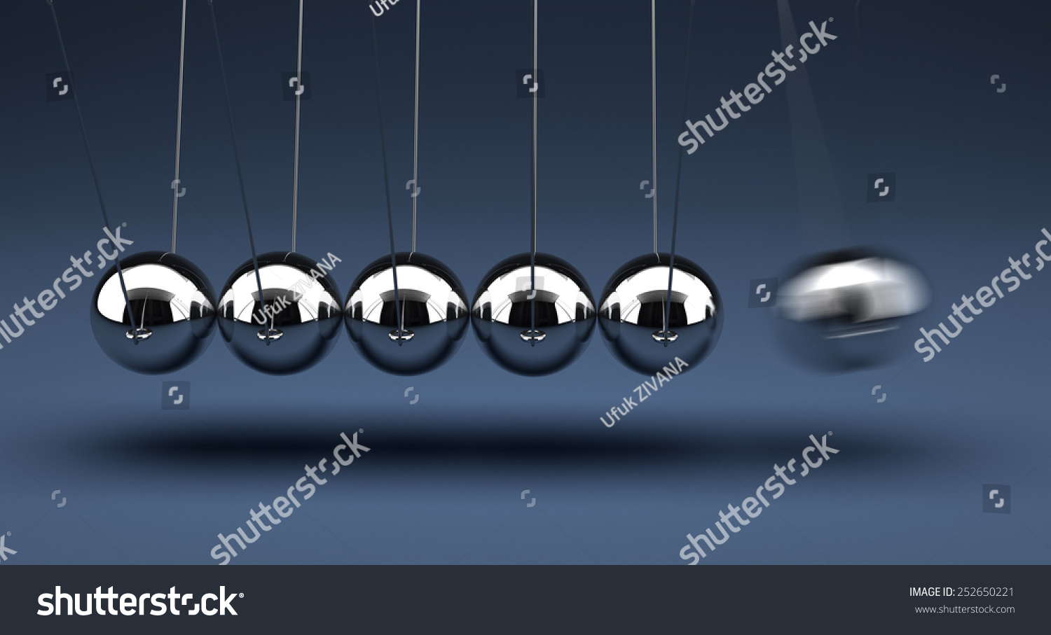 Newton'S Cradle Stock Photo 252650221 : Shutterstock