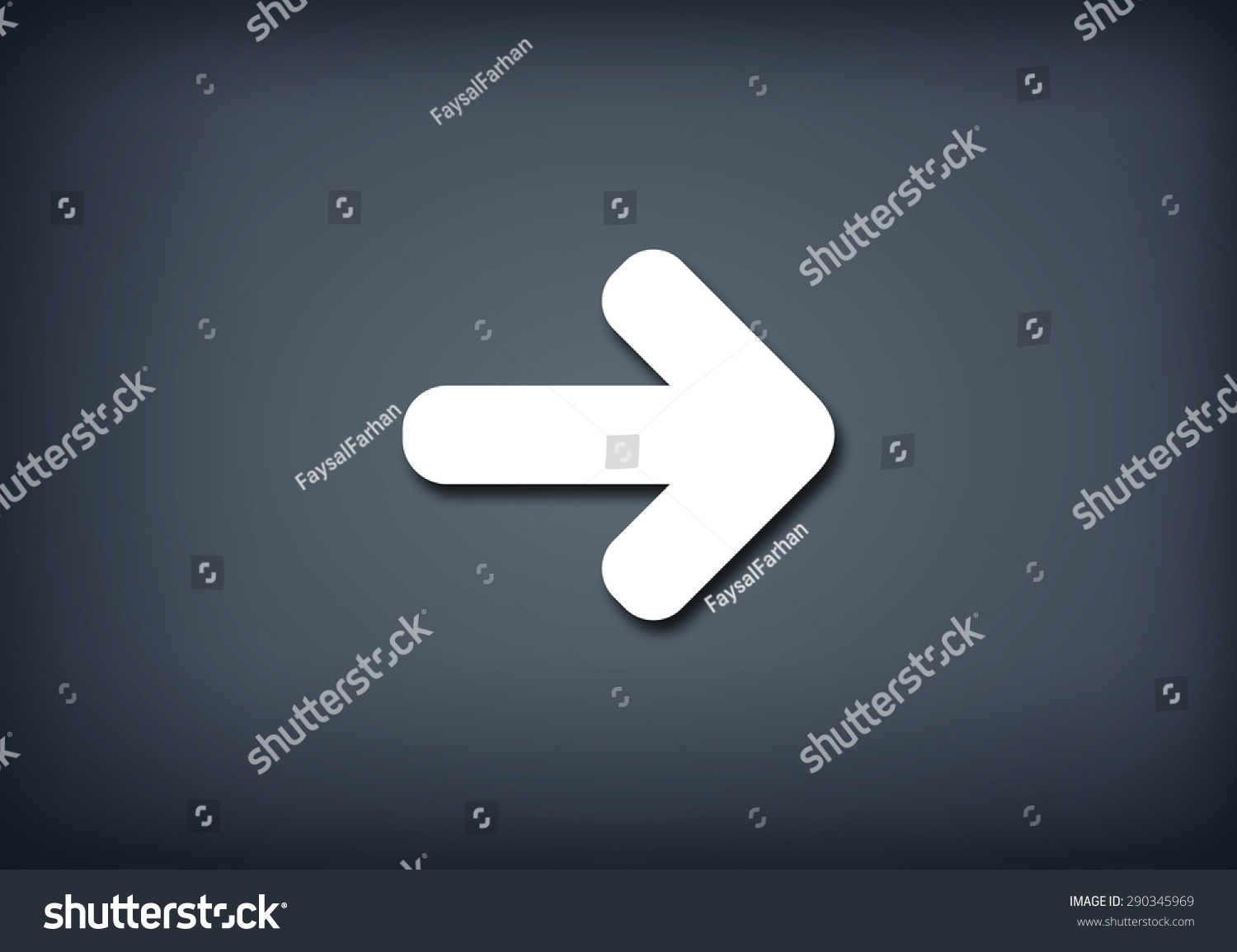 Next Arrow Icon Stock Photo 290345969 : Shutterstock